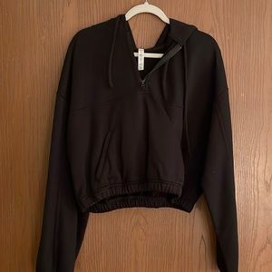 Alo Yoga cropped zip up hoodie